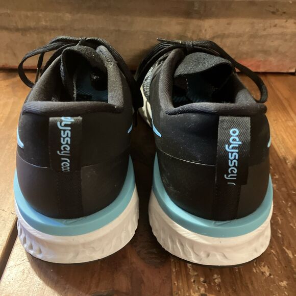 Nike Odyssey React 2 Flyknit Running Shoes Black Blue AH1015-002 Men’s Size 10.5 - Picture 4 of 7